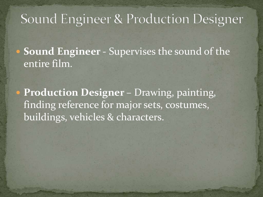 Unit 1 Pre Production Roles And Responsibilities