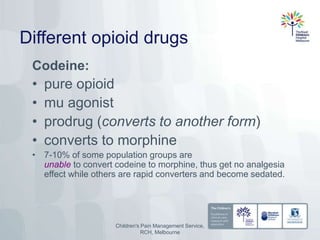 Pre-read about opioid analgesia 2006.ppt