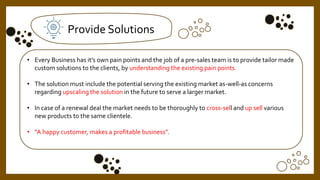 Pre sales preparation | PPTX