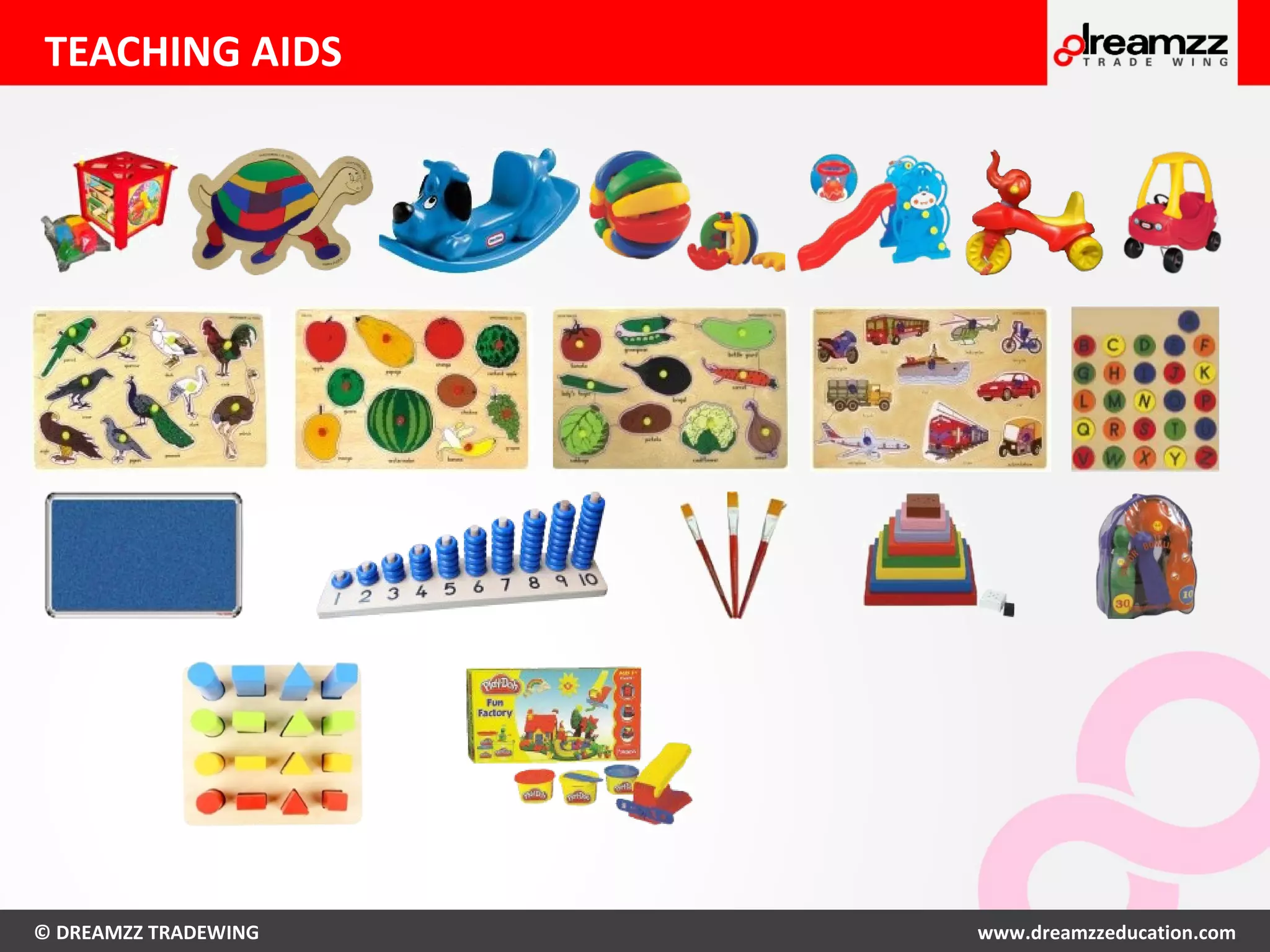 © DREAMZZ TRADEWING www.dreamzzeducation.com
TEACHING AIDS
 