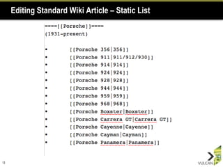 Editing Standard Wiki Article – Static List




13
 