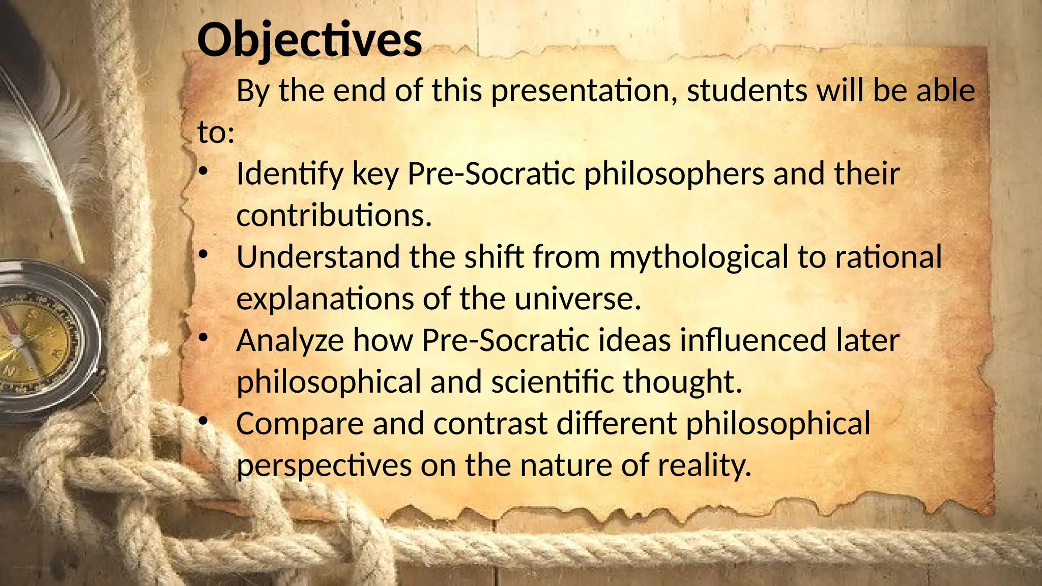 Pre Socratic Philosophy Understanding Pptx