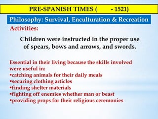 History of Physical Education in the Philippines: Pre-Spanish Times | PPTX