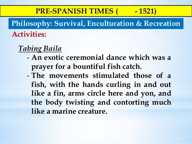 History Of Physical Education In The Philippines Pre Spanish Times