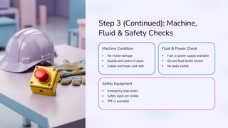 Pre-Start Checklist Inspection with eAuditor Audits and inspections | PDF