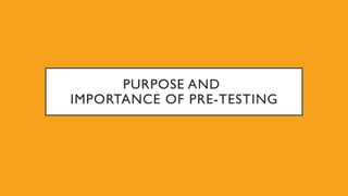 Pre-testing and Evaluation of IEC Materials.pptx