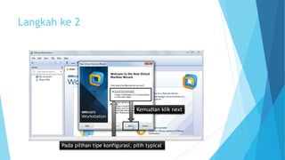Langkah ke 2 
Kemudian klik next 
Pada pilihan tipe konfigurasi, pilih typical 
 