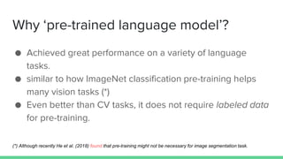 Pre trained language model | PPT