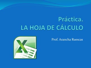 Prof. Arancha Ruescas
 