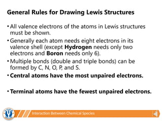 Chemical species and Lewis structure of compounds | PPTX