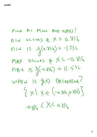 PreCalculus 202 Average Rate of Change | PDF