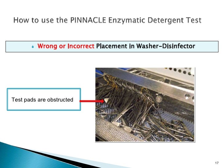 Enzymatic Detergent Test Training