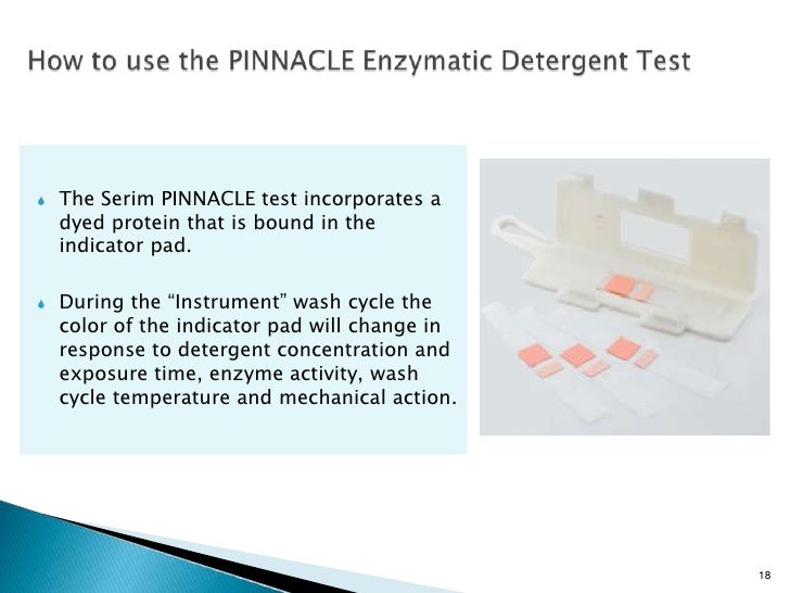 Enzymatic Detergent Test Training