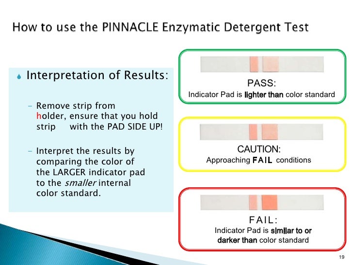 Enzymatic Detergent Test Training