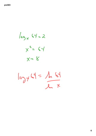 PreCalculus 503 Logarithms | PDF