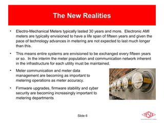 Advanced Metering Infrastructure (AMI) Overview | PPT