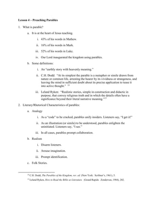 Preaching clinic notes | PDF