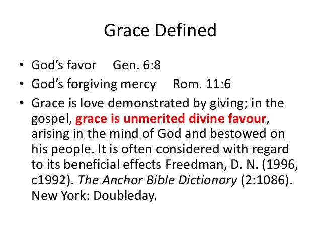 what does giving grace mean