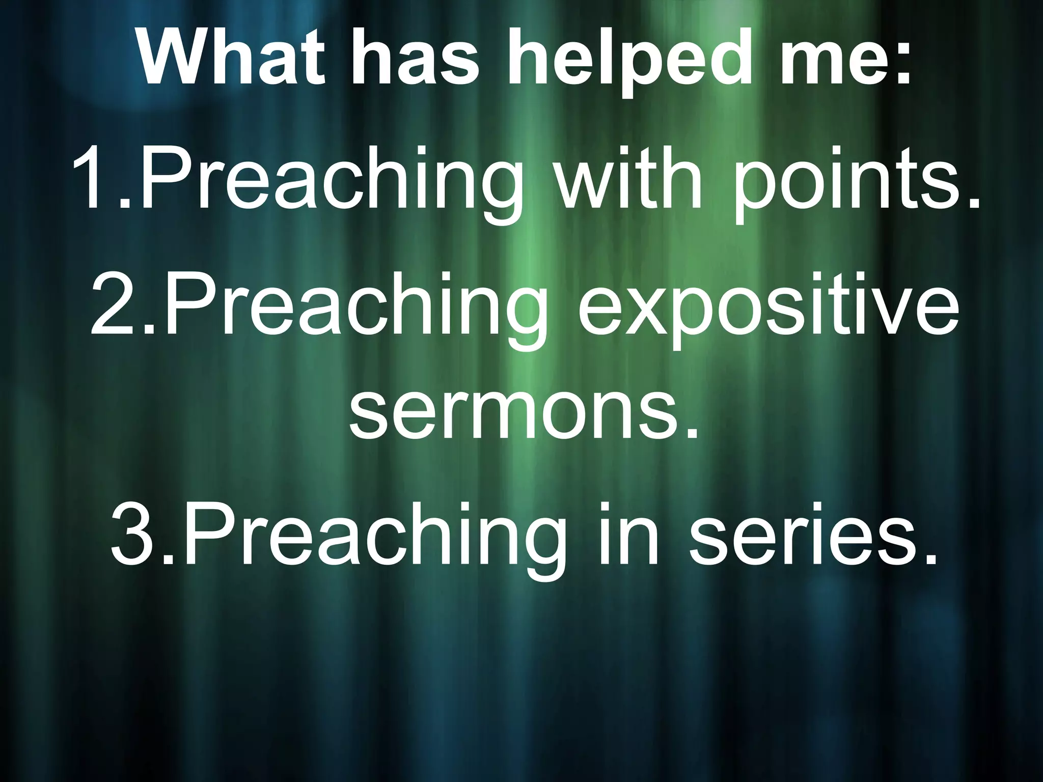 Preaching template 4 sermons PPT Preaching template 4 sermons PPT