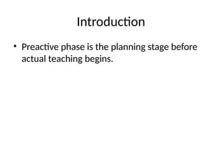 preactive_phase_presentation.pptx teaching | PPTX