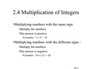 Pre algebra chapter 2 notes | PPT