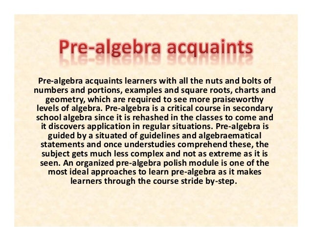 7th grade pre algebra online practice