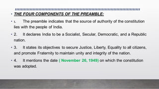 PREAMBLE ( THE CONSTITUTION OF INDIA)