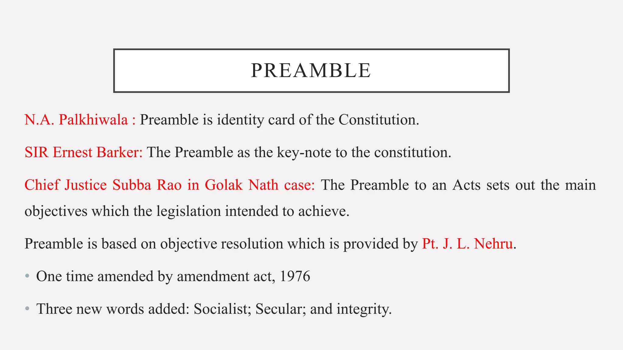 Preamble | PPTX