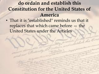 Preamble Articles of the Constitution 2019 | PPTX