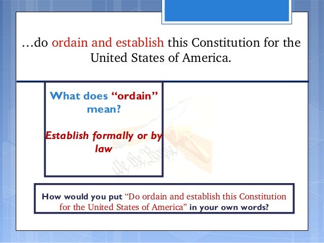 Preamble Breakdown