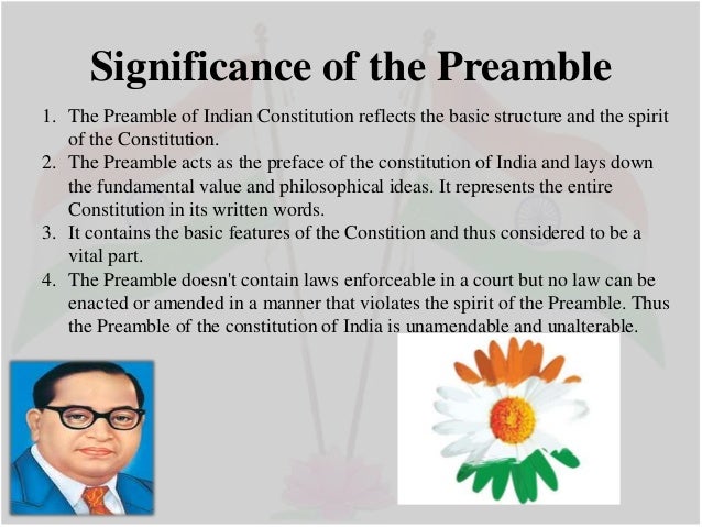 short essay on preamble of indian constitution Preamble and its importance the text of the preamble runs as follow: the constitution of india in hindi is the supreme law of india essay on preamble of indian constitution it is a living document. short essay on preamble of indian constitution Preamble and its importance the text of the preamble runs as follow: the constitution of india in hindi is the supreme law of india essay on preamble of indian constitution it is a living document.