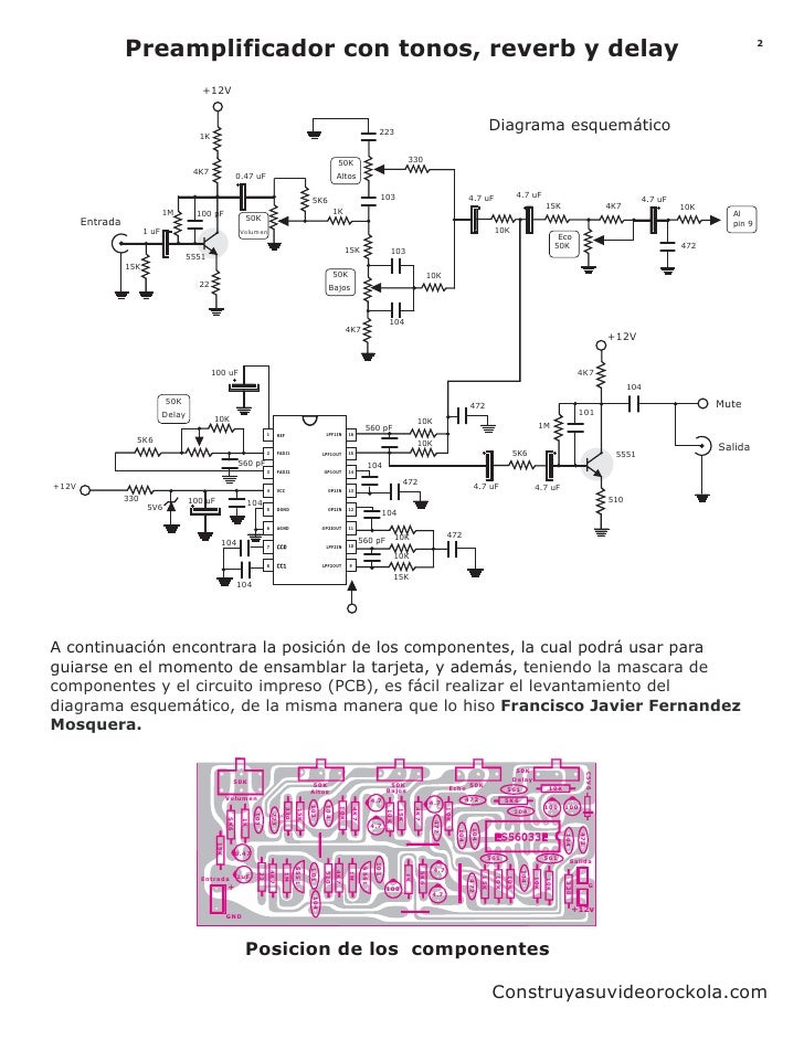 Preamplificador Con Tonos, Reverb Y Delay