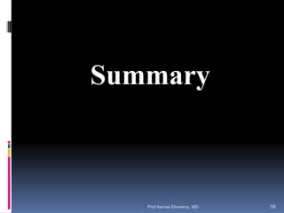 Summary
Prof Asmaa Elreweny, MD 59
 