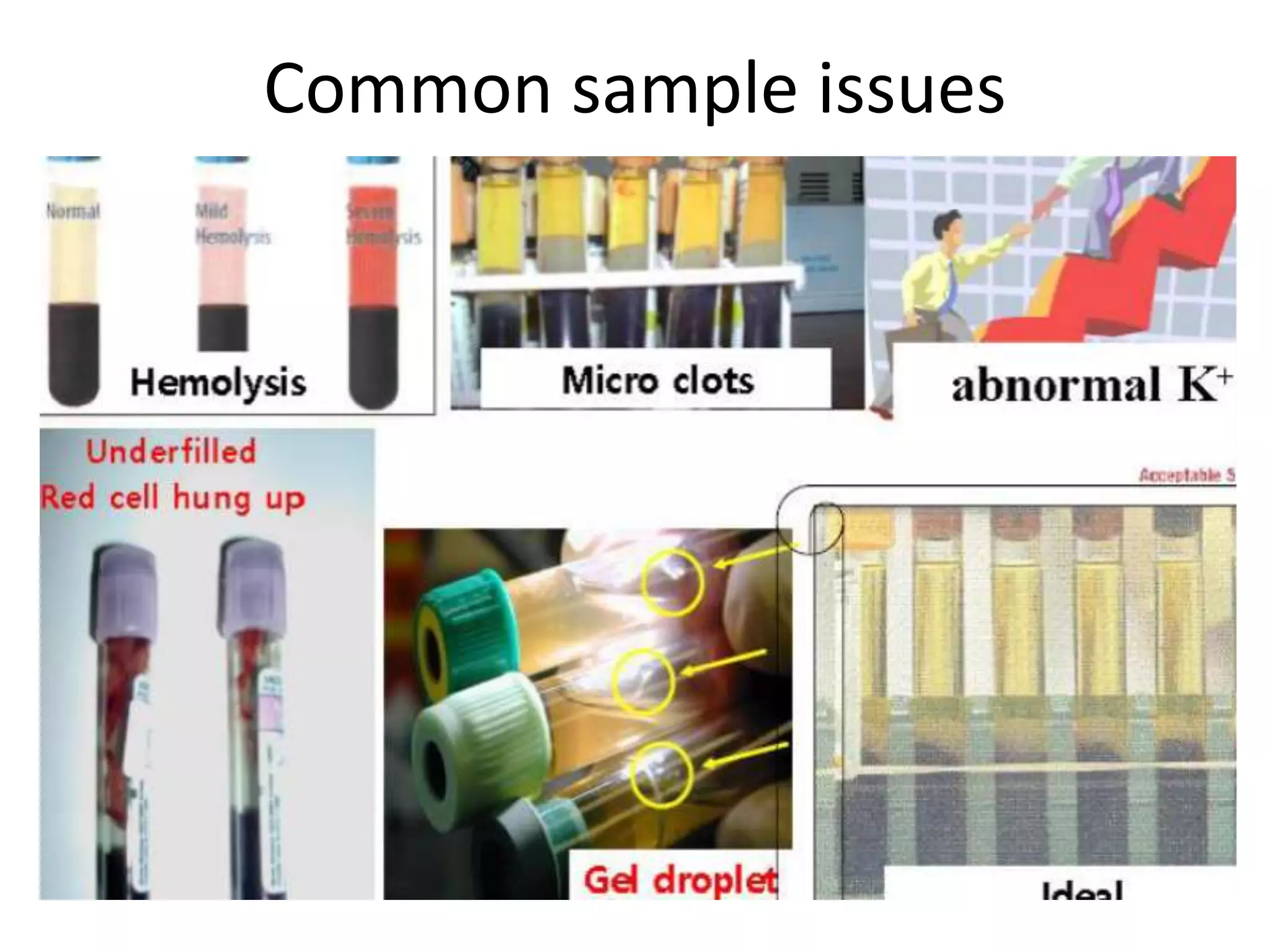 Common sample issues
 