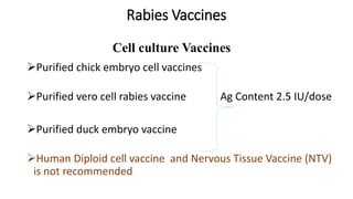 Overview of Rabies and Anti-Rabies Vaccine administration | PPTX