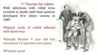Overview of Rabies and Anti-Rabies Vaccine administration | PPTX