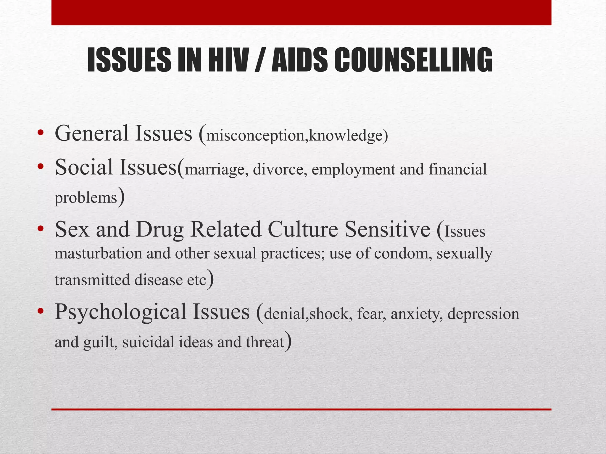 Pre and post HIV counseling (VCT) | PPTX
