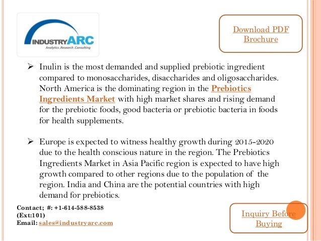 Prebiotics Ingredients Market: promotes good bacteria and are high in…
