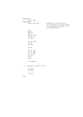 Ô
ÓÔÝ Ò
      ÑÓÚ Ð¸ ¼Ü¾¼
 Ô
ÓÔÝ Ò ¾
          × ¸ ÝØ ·¼Ü¾              Ê ÔÐ 
 Ø × Ð Ò    Ý    × ¸
                                      ÝÓÙ ÔÐ Ò ØÓ Ù× Ø ÙÒ Ö ÅË¹ Ó×
                                    Ù ØÓ ÑÔ Ö 
Ø ÑÙÐ Ø ÓÒ Ó ½
                                    Ö
 ÙÒ Ö Û Ò ÓÛ×º

      ÔÙ× ×
      ÔÙ× 
Ü
      ÔÙ× Ü
      ÑÓÚ ¸ ¼Ü¼¿
      ÜÓÖ ¸
       ÒØ ¼Ü½¼

      ÑÓÚ ¸ ¼Ü¼¾
       Ò
 Ð
       ÒØ ¼Ü½¼

      ÔÓÔ Ü

      ÑÓÚ      ¸ ¼
      ÑÓÚ     Ð¸ ¼
      ÑÓÚ   
Ð¸ ¼Ü¼½
       ÒØ   ¼Ü½¼
      ÔÓÔ   
Ü
      ÔÓÔ   ×

      ÐÓÓÔ Ð     ÐÓÓÔ


¹¹¹¹¹ Ì ÖÑ Ò Ø   × Û ÐÐ × Û   
 Òººº

       ÜÓÖ ¸
        ÒØ ¼Ü½

        ÒØ ¼Ü½

 Ç
 