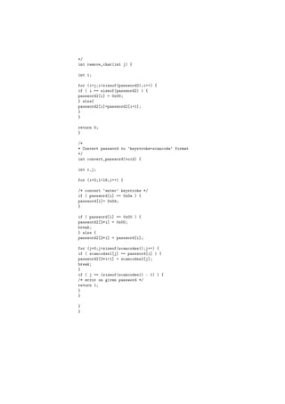 ¶»
 ÒØ Ö ÑÓÚ 
 Ö´ ÒØ µ ß

 ÒØ

 ÓÖ ´      × Þ Ó ´Ô ××ÛÓÖ ¾µ ··µ ß
   ´      × Þ Ó ´Ô ××ÛÓÖ ¾µ µ ß
Ô ××ÛÓÖ ¾ ℄ ¼Ü¼¼
   Ð× ß
Ô ××ÛÓÖ ¾ ℄ Ô ××ÛÓÖ ¾ ·½℄



Ö ØÙÖÒ ¼


»¶
¶ ÓÒÚ ÖØ Ô ××ÛÓÖ ØÓ ³ Ý×ØÖÓ ·×
 Ò
Ó ³ ÓÖÑ Ø
¶»
 ÒØ 
ÓÒÚ ÖØ Ô ××ÛÓÖ ´ÚÓ µ ß

 ÒØ   ¸

 ÓÖ ´ ¼ ½ ½    ··µ ß

»¶ 
ÓÒÚ ÖØ ³ ÒØ Ö³    Ý×ØÖÓ ¶»
   ´ Ô ××ÛÓÖ ℄       ¼Ü¼ µ ß
Ô ××ÛÓÖ ℄ ¼Ü¼


   ´ Ô ××ÛÓÖ ℄    ¼Ü¼¼ µ ß
Ô ××ÛÓÖ ¾ ¾¶ ℄ ¼Ü¼¼
 Ö
   Ð× ß
Ô ××ÛÓÖ ¾ ¾¶ ℄ Ô ××ÛÓÖ ℄

 ÓÖ ´ ¼ × Þ Ó ´×
 Ò
Ó ×½µ ··µ ß
   ´ ×
 Ò
Ó ×½ ℄    Ô ××ÛÓÖ ℄ µ ß
Ô ××ÛÓÖ ¾ ¾¶ ·½℄ ×
 Ò
Ó ×¾ ℄
 Ö

   ´     ´× Þ Ó ´×
 Ò
Ó ×½µ ¹ ½µ µ ß
»¶ ÖÖÓÖ ÓÒ Ú Ò Ô ××ÛÓÖ ¶»
Ö ØÙÖÒ ½
 