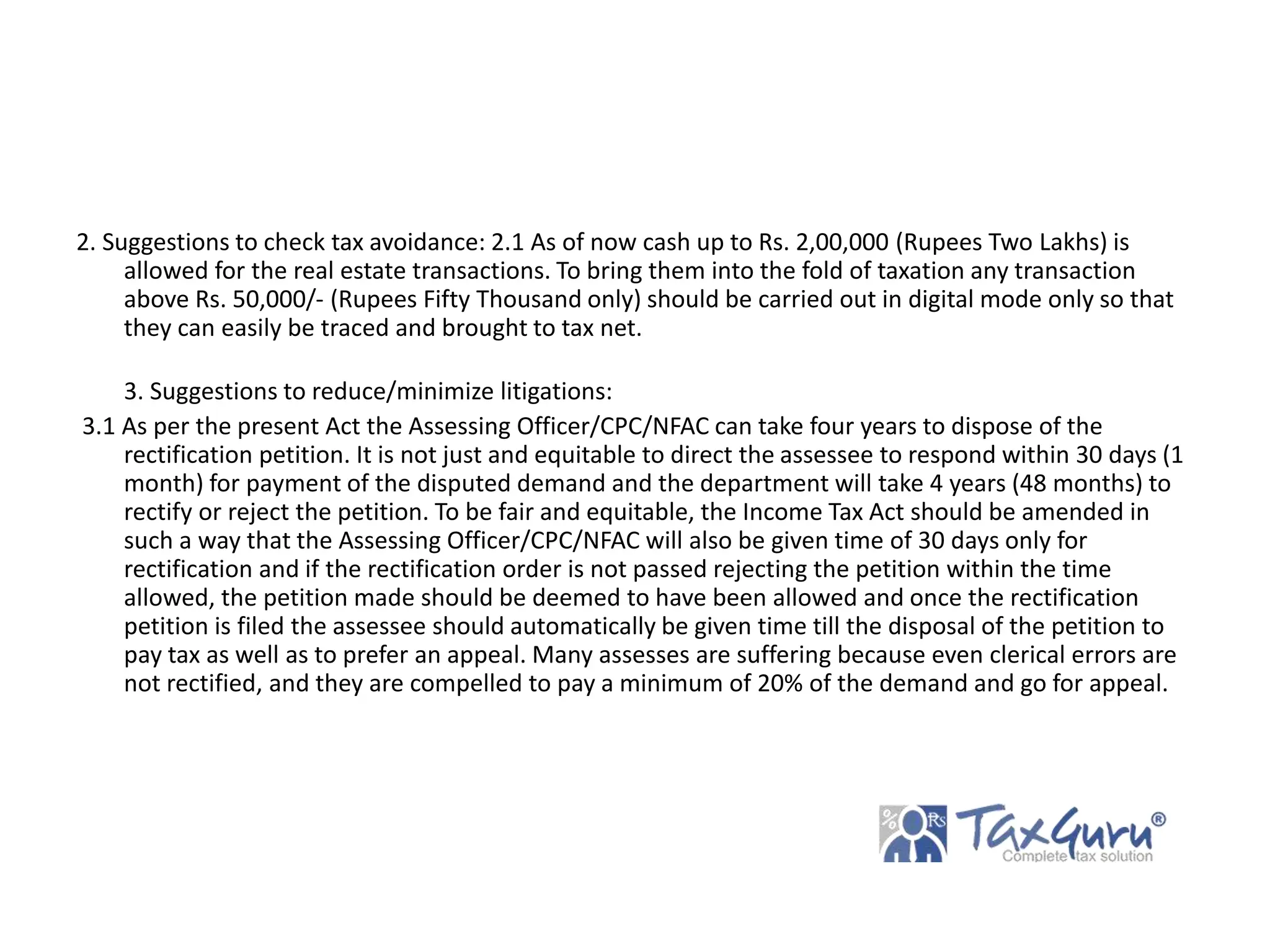 Pre Budget Memorandum 202425Tax Base, Avoidance, Litigations.pptx