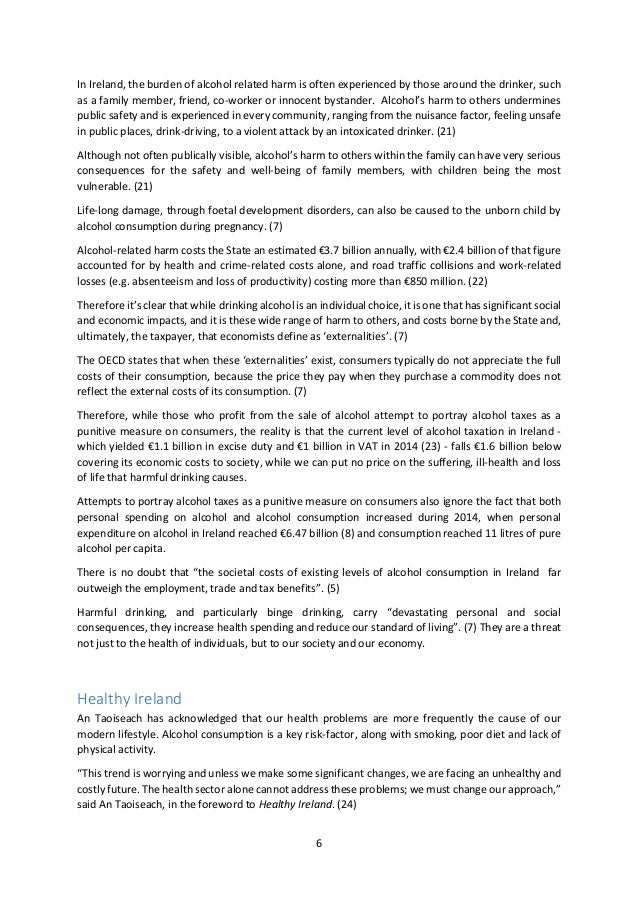 Thesis Statement Persuasive Essay How To Write A Thesis For A Persuasive Essay also Should Condoms Be Available In High School Essay Alcohol Action Irelands Pre Budget Submission Narrative Essay Example For High School