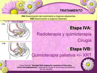 SOBREVIDA a 5 añosMETÁSTASIS  a Ganglios Linfáticoshttp://www.cancer.gov/espanol/pdq/tratamiento/cuellouterino/HealthProfessional/page16