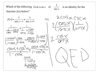 Pre-Cal 40S ݺߣs March 18, 2008