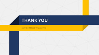 THANK YOU
May God Bless You Always!
 