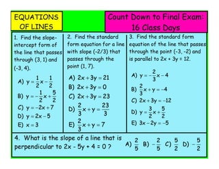 Pre calc final exam review