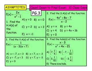 Accel Pre calc Final Exam Review | PDF