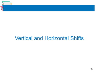 5
Vertical and Horizontal Shifts
 