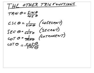 Pre-Calculus note from February 16, 2006