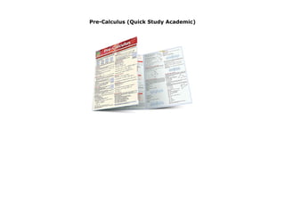 Pre-Calculus (Quick Study Academic)
Pre-Calculus (Quick Study Academic)
 